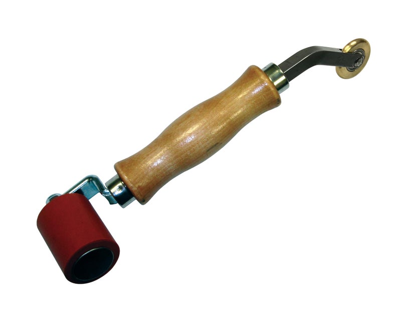 EVERHARD MR13140 Original Fork Everhard Double-end Silicone Seam/Brass Detail Roller Made in USA - Image 1